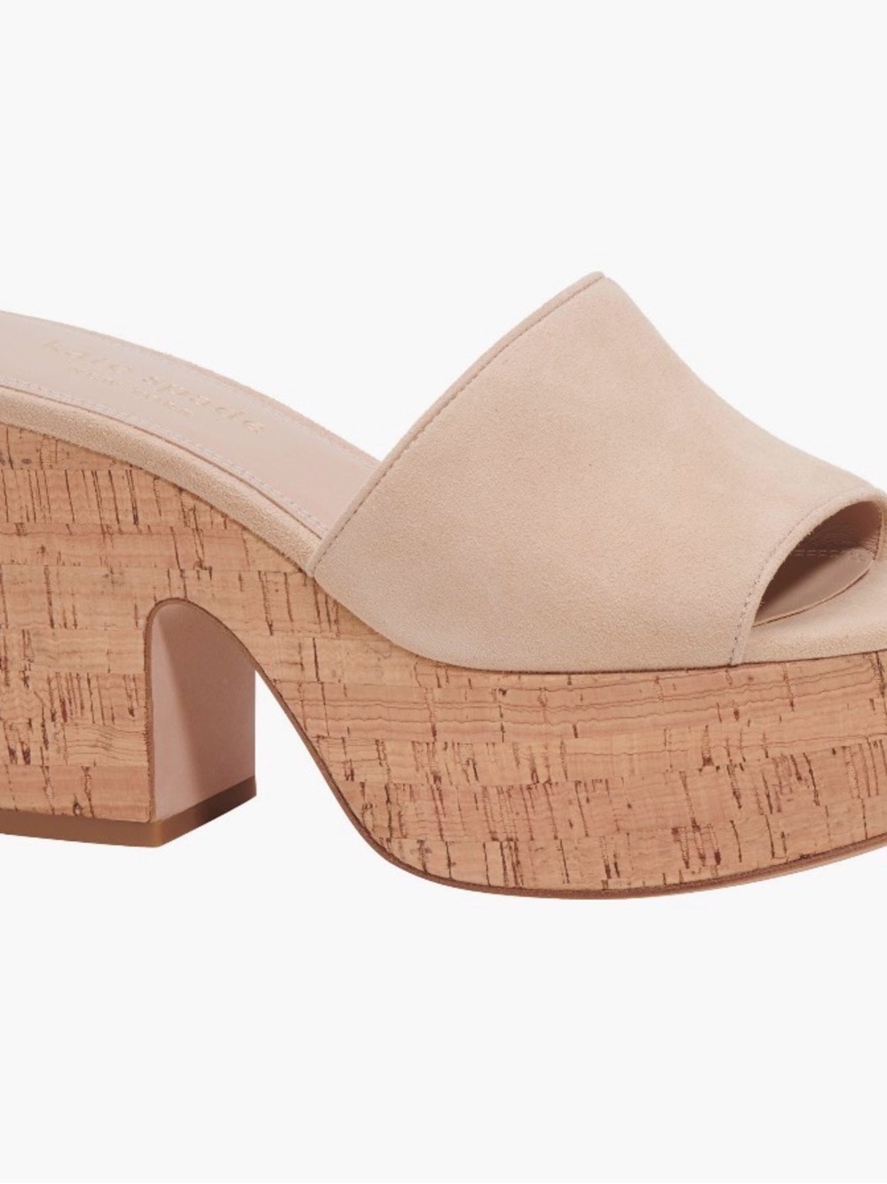 kate spade Beach Sand Suede Cork Platform Mule